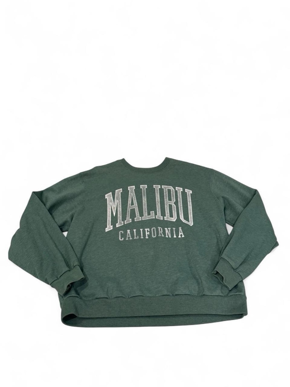 Hollister Malibu California Green Crewneck Sweatshirt